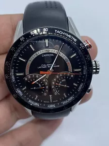 Tag Heuer Carrera CV7A10 Calibre S Laptimer Retrograde 44mm Quartz Men Watch - Picture 1 of 15