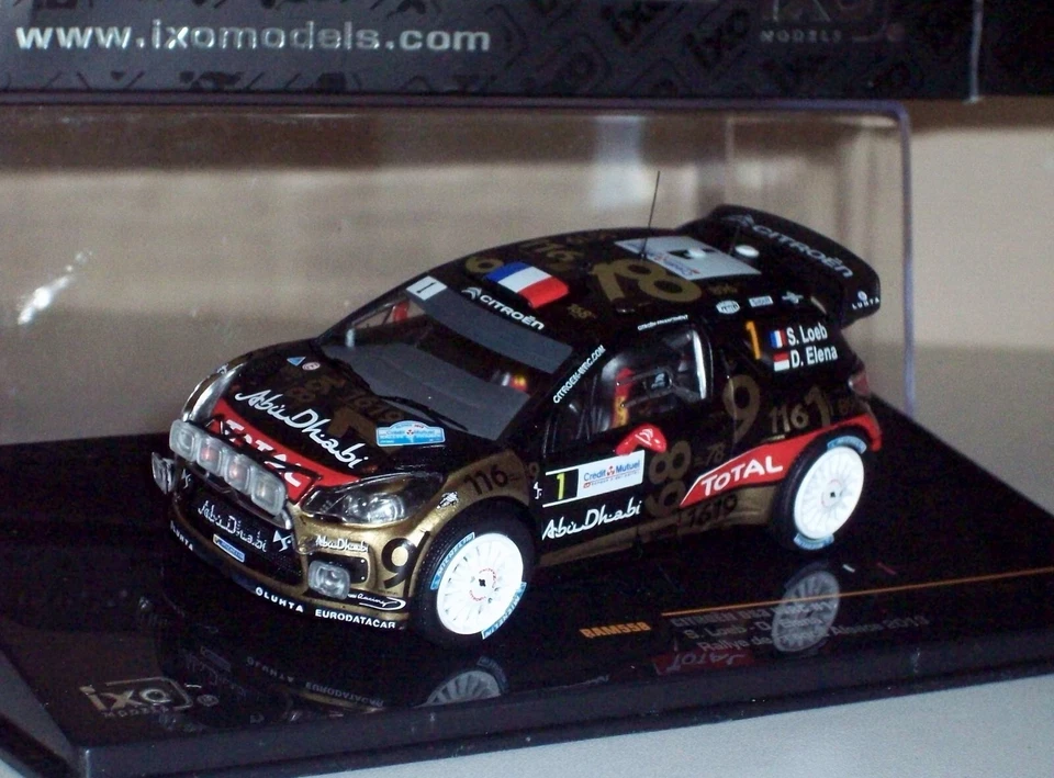 IXO RAM558 1/43 CITROËN DS3 WRC #1 Sébastien LOEB Rallye de France Alsace 2013 - Immagine 1 di 4