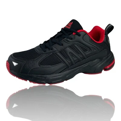 SANDIC Schwarz Rote Herren Jungen Sneaker Sportschuhe Freizeitschuhe Laufschuhe 73695