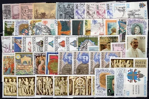 VATICAN LOT, 52 DIFFERENT STAMPS, USED - MH - Picture 1 of 1