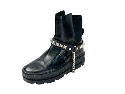 Pirámide de cuero genuino tachonada Terminator Bootstrap Disfraz Punk Gótico EE. UU. Foto 1 de 4