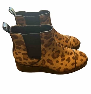 Größe 7 Damen-Stiefeletten gefärbt Kalbsfellhaar braun schwarz Cole Haan UVP 220 $ - Bild 1 von 6