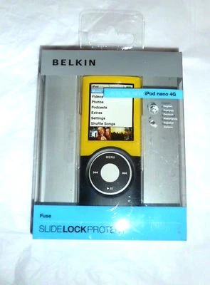 Belkin Fuse slide lock Hard plastic case for ipod nano 4th gen UK - Image 1 of 4