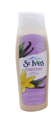 Jabón corporal de vainilla 1 St Ives PAMPERING espuma cremosa sin parabenos 13,5 oz Foto 1 de 2