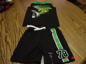NWT Boys 2 piece mix and match set by Faded Glory Shark - Picture 1 of 4