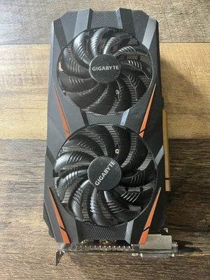 GIGABYTE GV-N1060 WF2 OC 3GB DRR5 GRAPHIC CARD Tested Working - Image 1 of 3