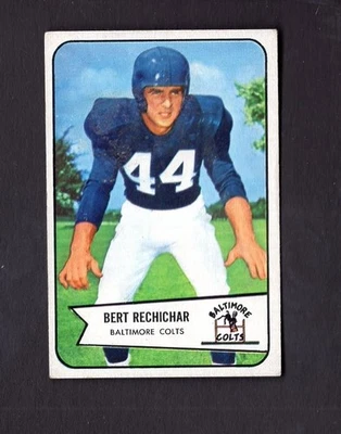 1954 Bowman # 26 Bert Rechichar EX condition Baltimore Colts SHIPPING IS FREE - Image 1 of 2