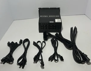 EVGA 850 GQ 850W Złoty zasilacz przetestowany i działający + kable - Zdjęcie 1 z 11