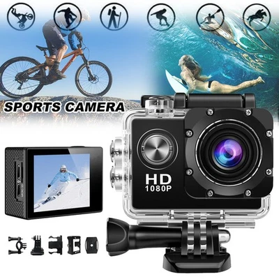Action Cam 4K HD Unterwasserkamera Wasserdicht WiFi Action Kamera Mini Camcorder - Bild 1 von 4