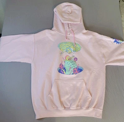 Sudadera con Capucha Rick and Morty Adulto Talla Mediana Rosa Manga Éxitos - Ripple Junction Foto 1 de 4