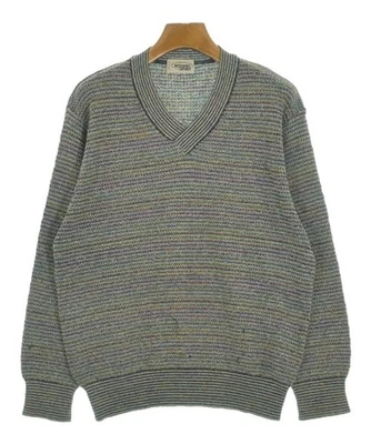 Suéter tejido Missoni para mujer 46 (XL) verde x azul claro x rojo etc. (Border) [Usado Foto 1 de 4