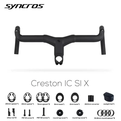 SYNCROS Internal Cable Routing Road Bicycle Handlebar Carbon Gravel Drop Bar - Image 1 of 4
