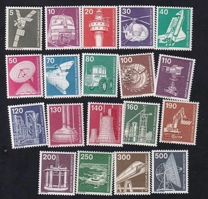 Germany 1975-1982 Industry & Technology, part set of 19, sc#1170-1192 - Picture 1 of 1