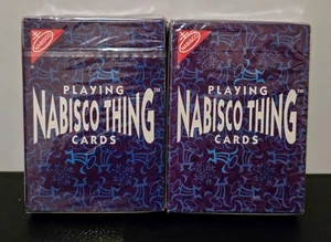 Baraja de cartas sellada 1996 con dos cajas ~ NABISCO THING - Imagen 1 de 2