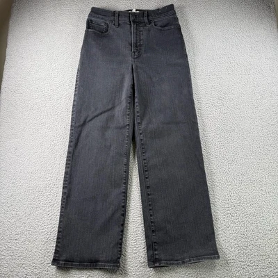 Женские джинсы Madewell 29 идеальные винтажные широкие штанины черные эластичные минималистские - Изображение 1 из 4