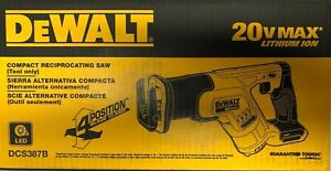 Dewalt DCS387B 20 Volt Compact Reciprocating Saw NEW in the Box