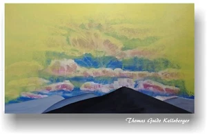 XXL 289 Kunst Auktion Gemälde Art Work auf Leinwand signiert t. g. kellnberger - Bild 1 von 10