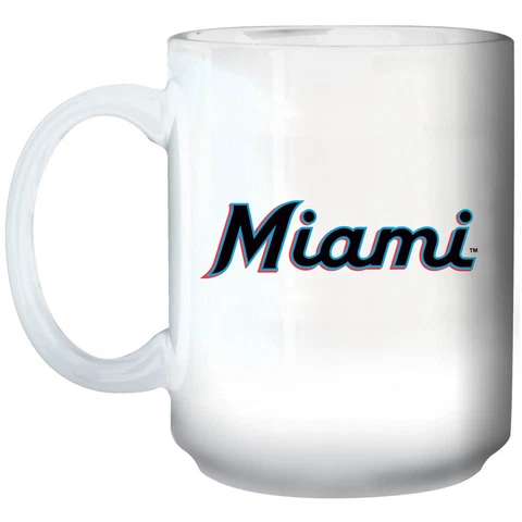 Miami Marlins 15oz. Primary Logo Mug Cover