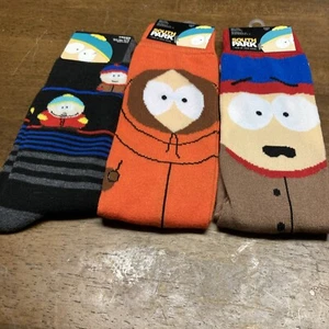 South Park Crew-Socken neu mit Etikett Größe 6-12 Set mit 3 Paar. - Bild 1 von 20