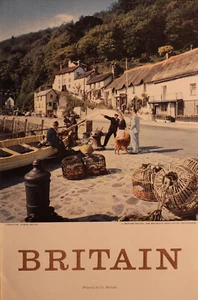 British Travel Poster Vintage 1950's Original Lynmouth, North Devon - Picture 1 of 1