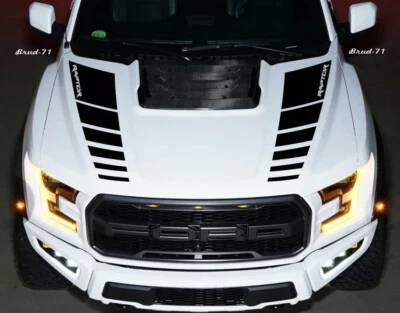 Hood Vinyl Decals graphics stripe - Ford Raptor  F-150 - Image 1 of 4