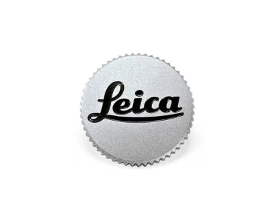 Genuine Leica M-System Soft Release Button 8mm Silver "Leica" lettering #14016 - Image 1 of 2
