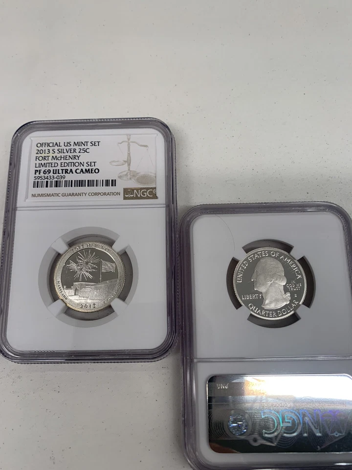 2013 S Fort McHenry Limited Edition Silver Proof Set NGC PF69 UC - Image 1 of 1