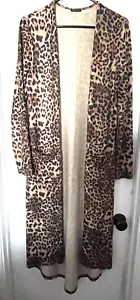 Super süße Arlina Long Strickjacke Pullover Gr. Small Gepard Hi-Low Top Zustand - Bild 1 von 6