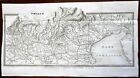 Northern Italy Milan Verona Venice Trieste 1842 scarce detailed Italian map