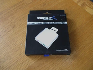 SABRENT USB External Stereo Sound Adapter for Windows and Mac AU-EMAC - Picture 1 of 1