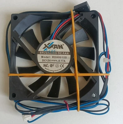 Ventilateur De Refroidissement 80x80x15mm - 12V/0,17A 2 & 3 Pin - Antec RDH8015S - Image 1 of 4