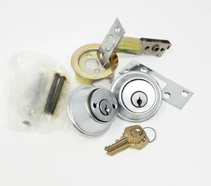 Vintage Corbin Double Cylinder Deadbolt L885 US26D NOS Home Lock 60 Keyway - Picture 1 of 1