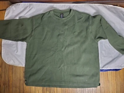Vintage Fubu The Collection Long Sleeve Cotton Sweatshirt Green Men's Size 2XL  - Image 1 of 4