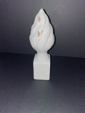 Terra Cotta Finisl Post Topper white painted Distressed Cover