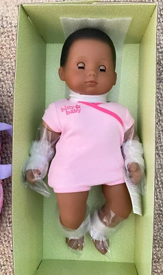 American Girl Bitty Baby Doll BB1 15" Dark Skin New, no box in cardboard - Image 1 of 2