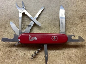 Victorinox Angler Waterman Swiss Army Deluxe 91mm Folding Knife RETIRED w/PLIERS - Picture 1 of 9