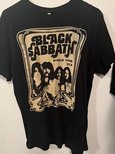 Vintage black sabbath 1978 tour shirt L 26X19" - Picture 1 of 2