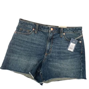 Universal Thread Women 12 Vinage Midi Jean Denim Stretch Shorts Medium Blue Wash - Picture 1 of 6