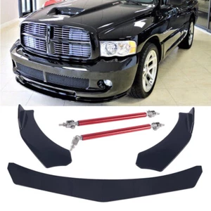 Front Bumper Lip Splitter Spoiler Body + Strut Rods for Hyundai Tucson 2005-2023 - Picture 1 of 9