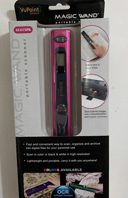 VuPoint Solutions ST415PK Handheld Magic Wand Portable Scanner Kit Pink  - Image 1 of 4