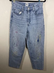 Urban Outfitters Jeans Woman’s 30 Light Wash Stretch Denim Grunge - Picture 1 of 11