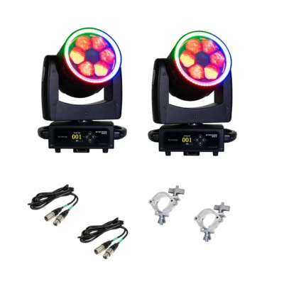 Eliminator Lighting STRYKER MAX RGBW LED + FX Ring Set of 2 with Cables & Clamps - Image 1 of 4