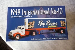 MINT 2002 First Gear ROY ROGERS COOKIES~1949 International KB10~1:34 diecast NOS - Picture 1 of 7