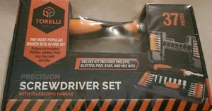 TORELLI 37 Pieces Precision Screwdriver Set Phillips Slotted Pozi Star &Hex Bits - Picture 1 of 6