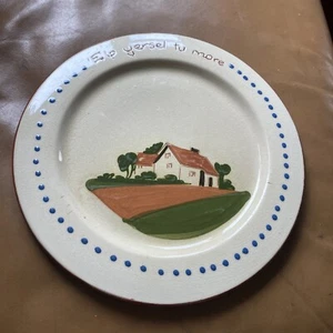 bin DARTMOUTH POTTERY PLATE COTTAGE ELP YERSEL TU MORE - Foto 1 di 5