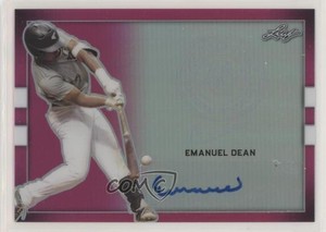 2018 Leaf Perfect Game National Showcase Metal Pink /10 Emanuel Dean Auto
