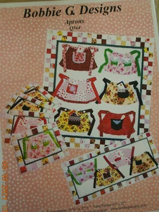 Aprons Q564 Bobbie G. Designs Quilt Pattern 55 1/2" x 57 1/2" NEW - Picture 1 of 2