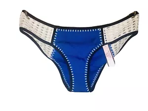 Victoria Secret Swim Medium Hipster Bikini Bottom Surf Crochet Cheeky Swim M 8BN - Picture 1 of 4