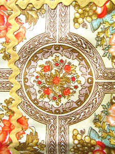 VINTAGE 1970'S YELLOW FLORAL PLACE MATS SET OF 4 - Picture 1 of 4