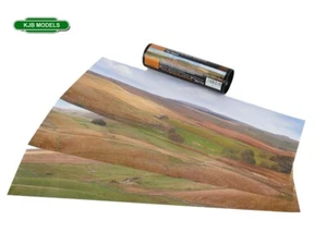 N Gauge Gaugemaster GM761 The Moors Small Photo Backscene (1372x152mm) - Foto 1 di 2